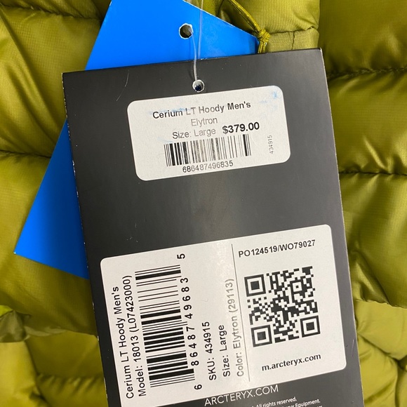 Arcteryx Cerium LT Hoody Men’s Green - Picture 6 of 13